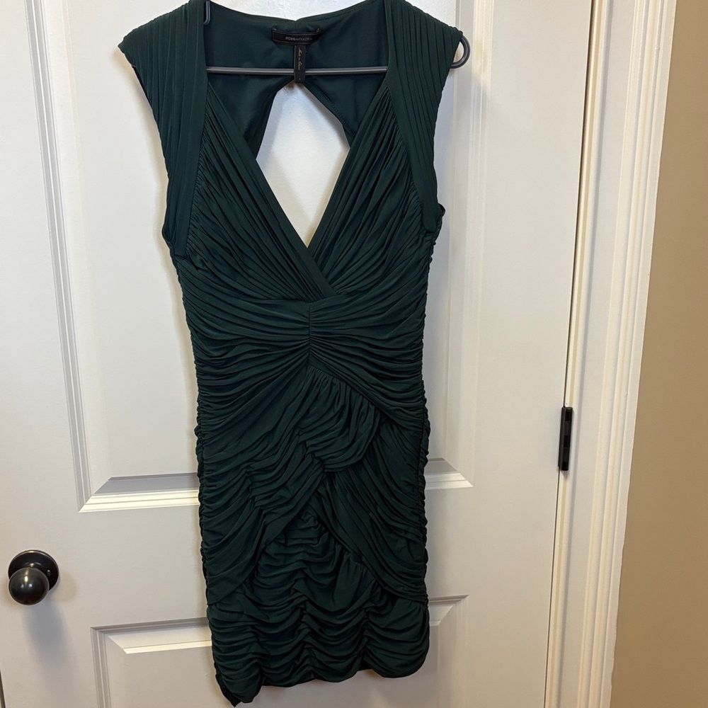 Green cocktail dress